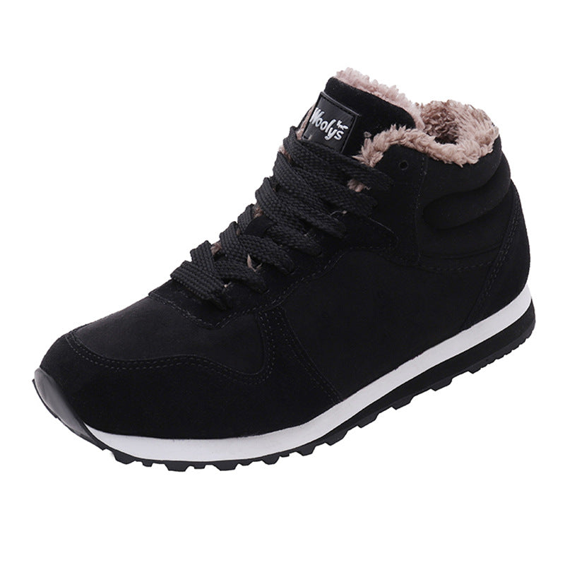 Zapatillas de algodón cálidas para mamá y papá de mediana edad y mayores