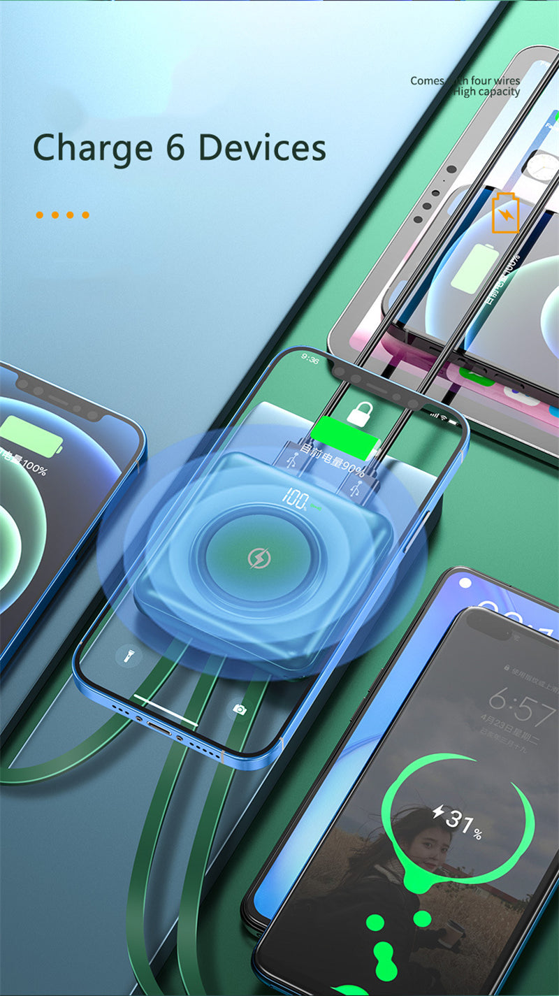 Batería Externa de Carga Rápida 20000mAh Mini Portátil