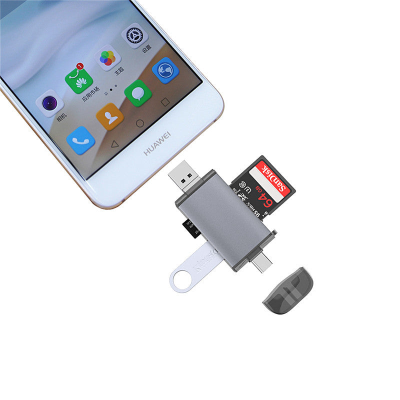 Lector de Tarjetas Multi-Función Universal para Ordenador y Teléfono Móvil