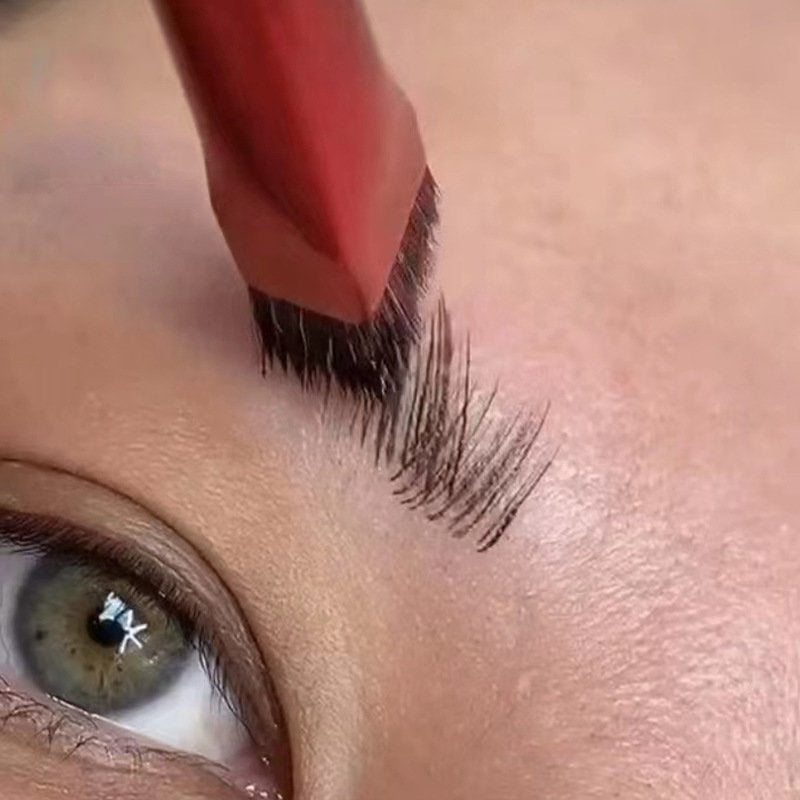 Pincel de cejas Wild, pincel de cejas estereoscópico 3D para pintar la línea del cabello, artefacto de pasta de cejas, pincel de maquillaje para cejas, pincel corrector