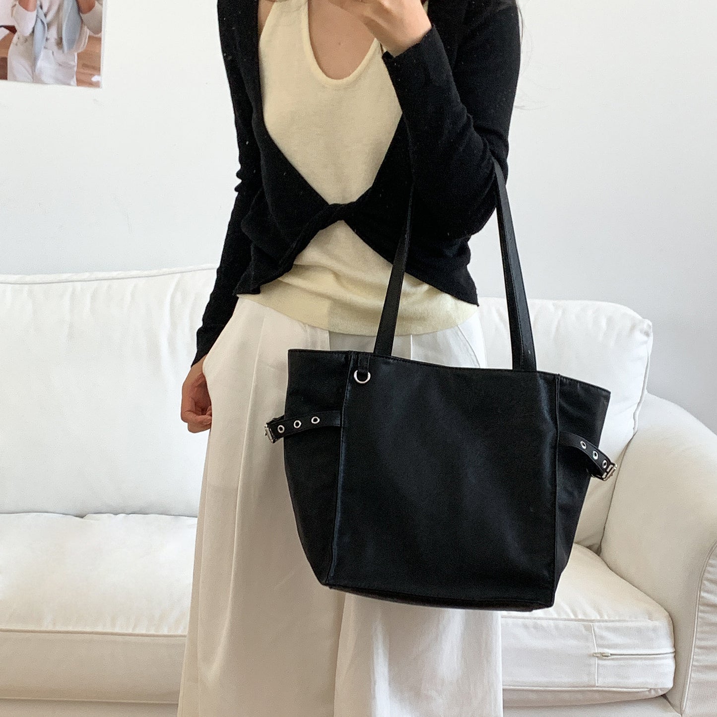 Bolso de hombro grande estilo coreano para mujer