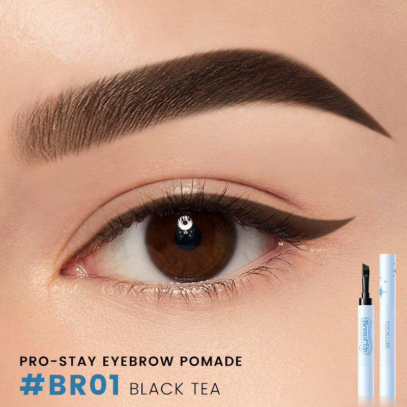 2 en 1 Gel Crema para Cejas 3D Lápiz Delineador de Ojos 3 Colores Impermeable Larga Duración Pomada para Cejas Potenciadores Cosméticos de Maquillaje