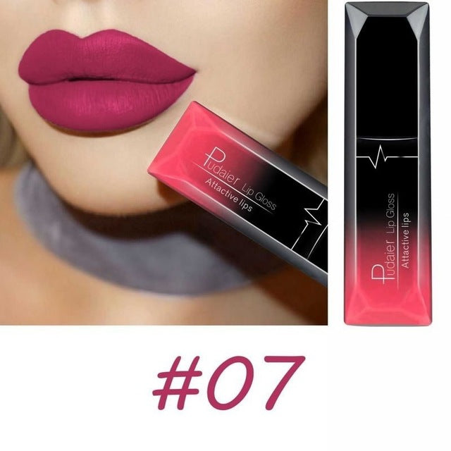 Maquillaje mate, brillo labial mate, pintalabios
