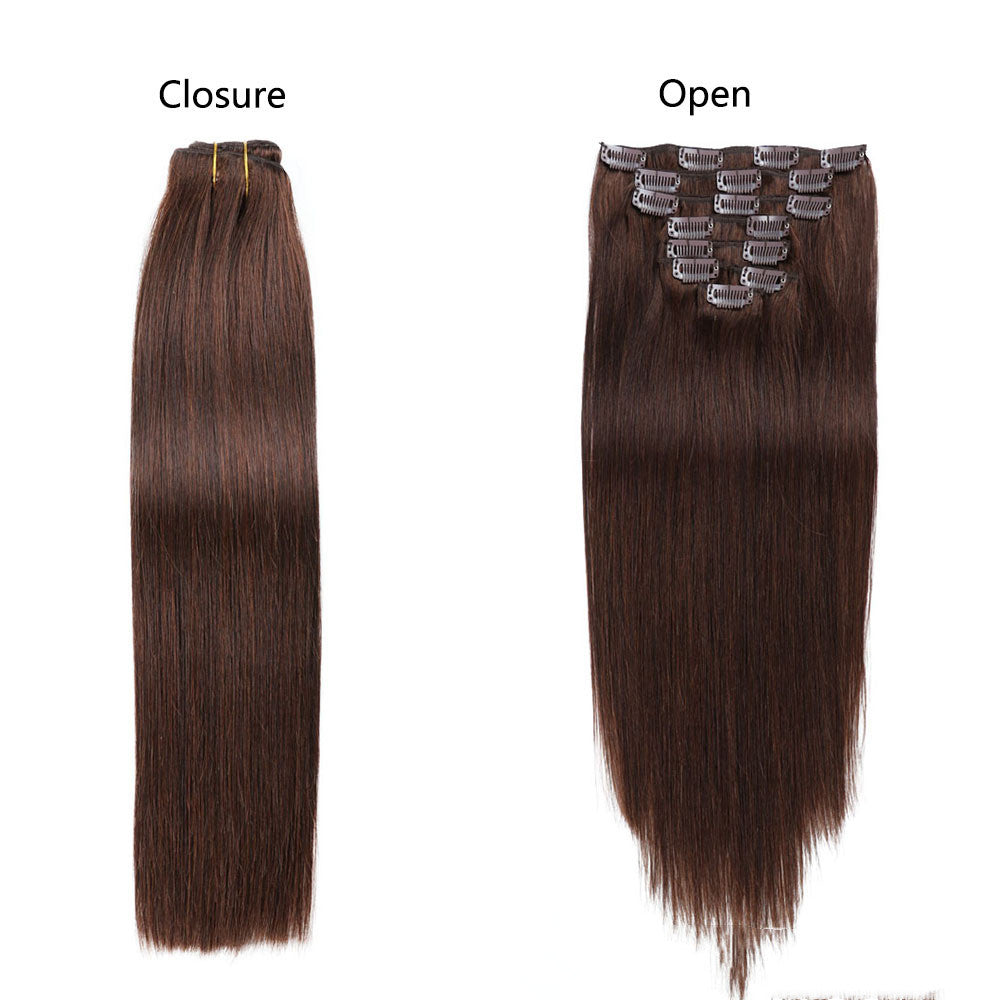 Peluca en vivo de extensión de cabello que no deja marcas