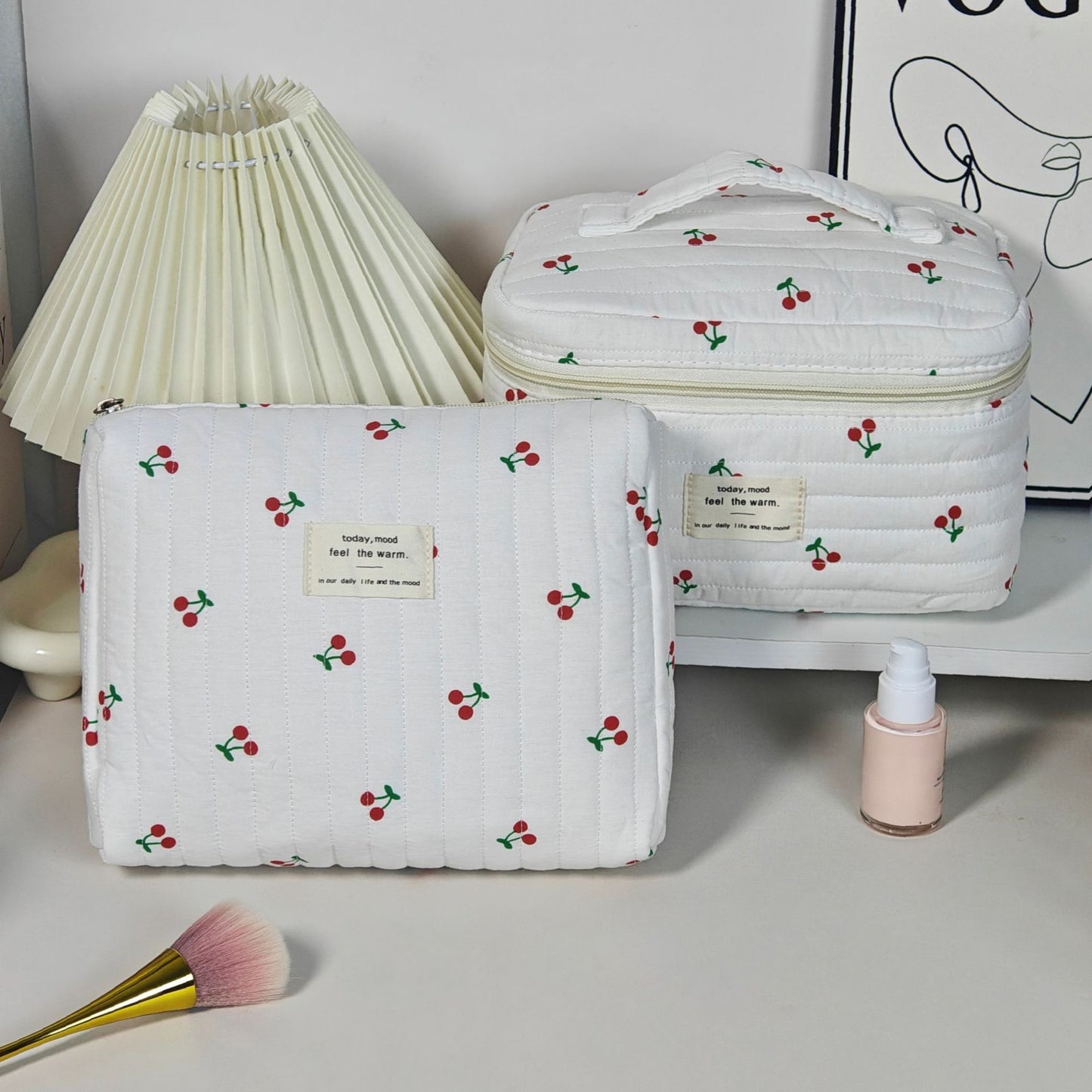 Bolsa de Almacenamiento Portátil de Gran Capacidad para Maquillaje de Mujer