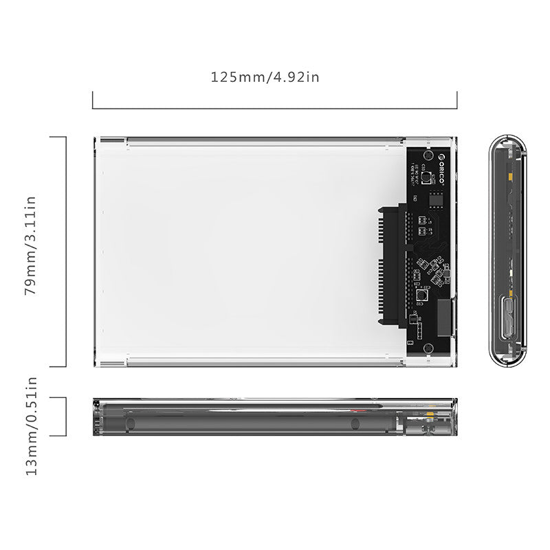 Caja para disco duro de portátil ORICO 2139U3 de 2,5"