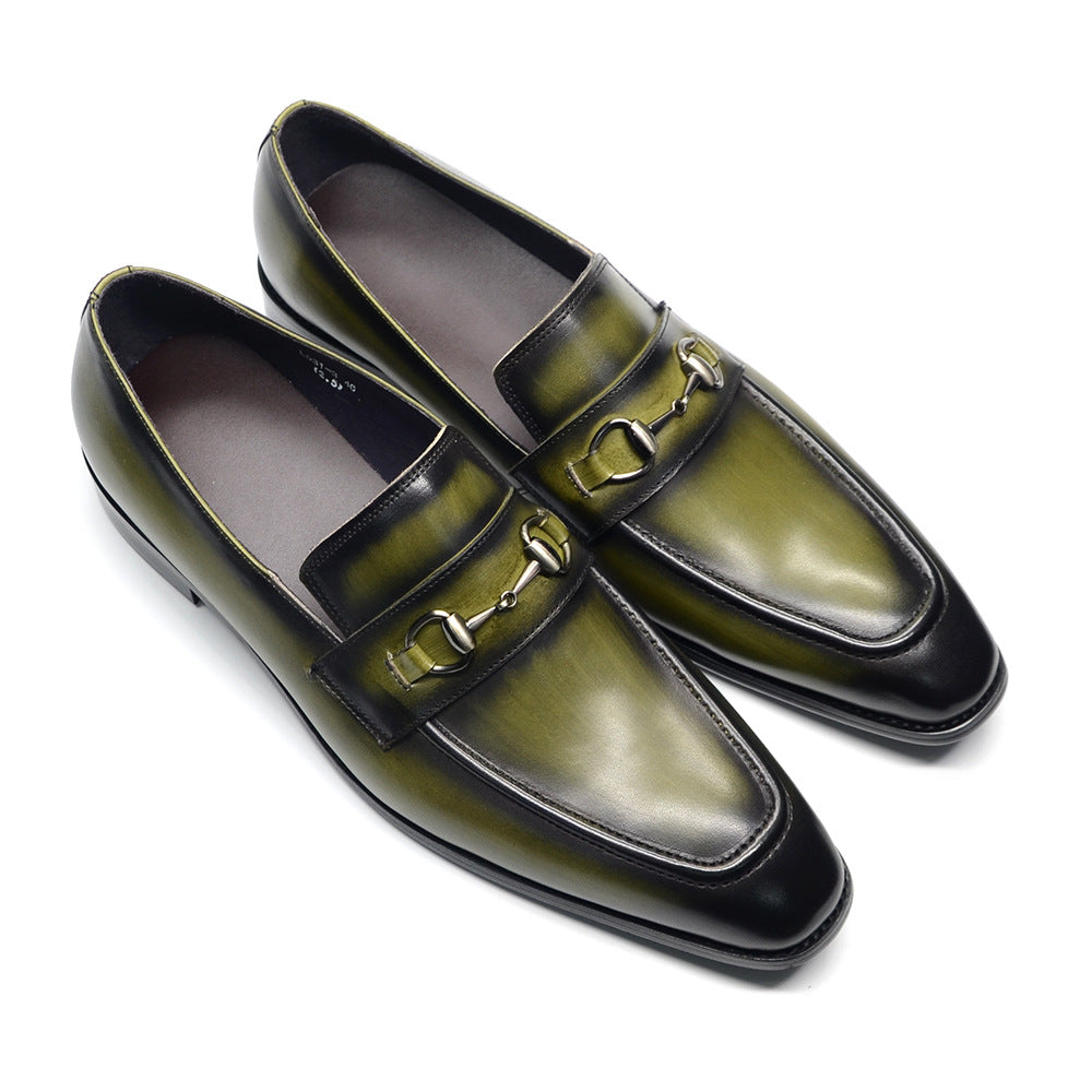 Trendy Summer Business Casual Fashion Cowhide Men's Shoes