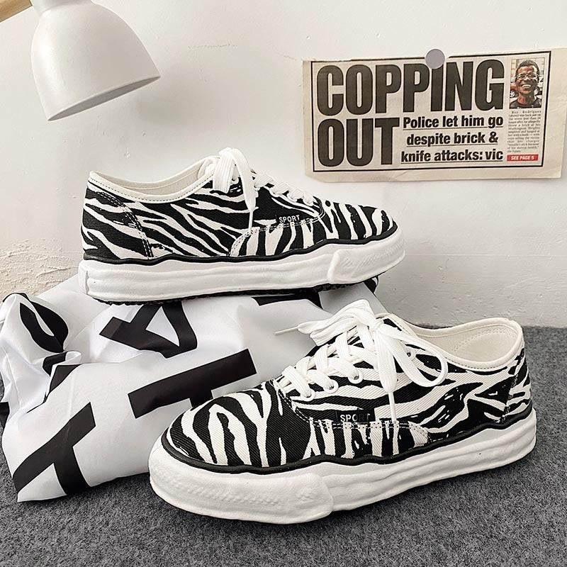 Zapatos de plataforma casuales con cordones, degradado de color