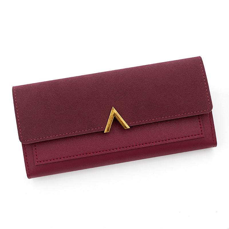 Cartera larga sencilla y a la moda para mujer