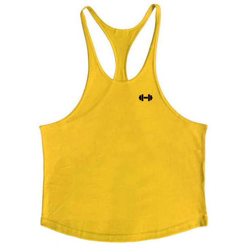 Mens Loose-Fit Sweat-Absorbent Breathable Tank Top For Summer Workouts And Fitness
