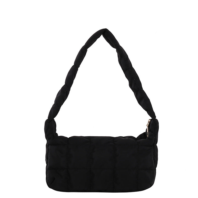 Bolso de hombro moderno, famoso en internet, con pliegues, en forma de nube, para mujer