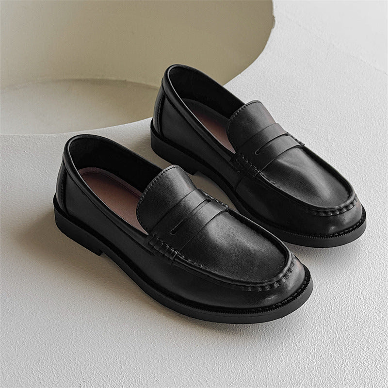Zapatos Casuales de Negocios Retro sin Cordones para Hombre que Combinan con Todo