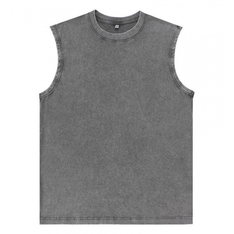 Men's Batik Washed Sleeveless Vest