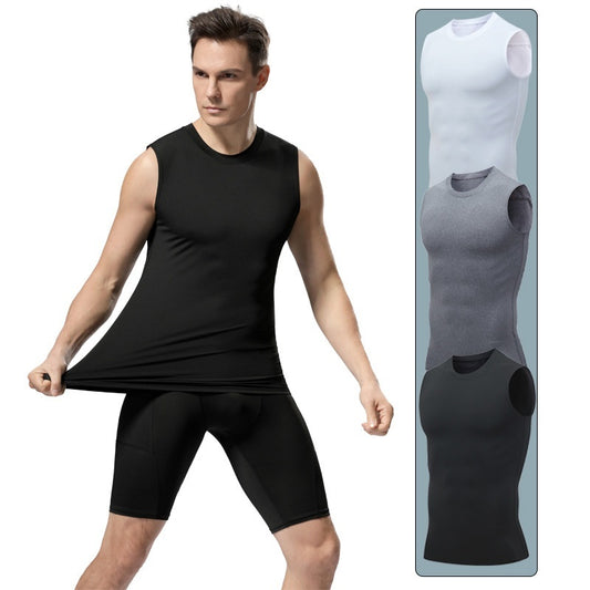 Ropa de fitness atlética de manga corta para hombre