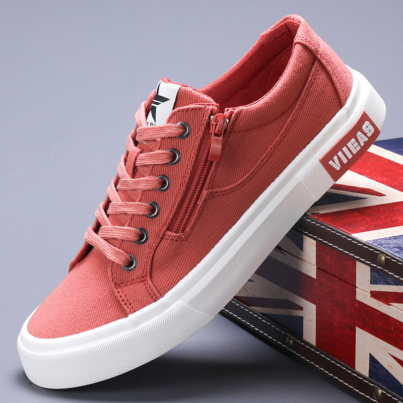 Zapatos de Hombre Deportivos Casuales Borad Transpirables de Lona que Combinan con Todo