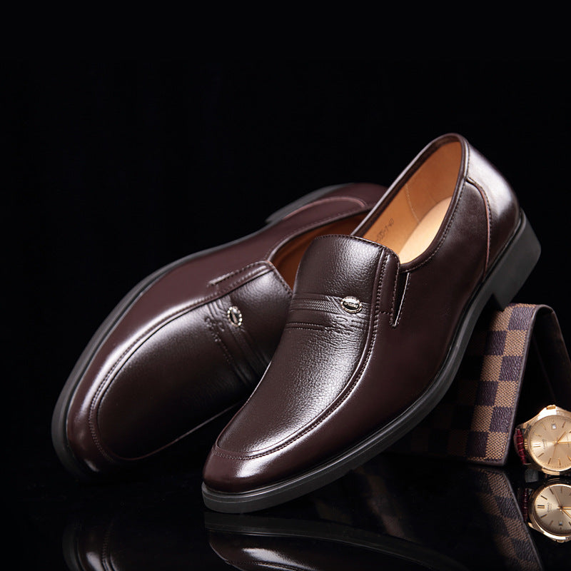 Classic Soft Leather Men's Leather Shoes Business Casual Breathable