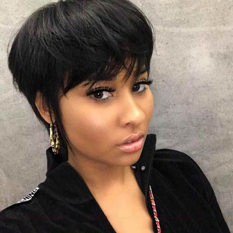 Europea Belleza Negra Moda Bob Cabeza