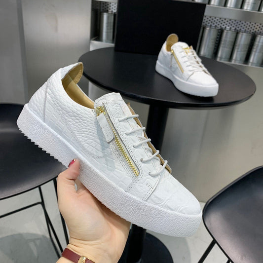 Zapatos casuales de moda de cuero de vaca para hombre Estilo Europeo