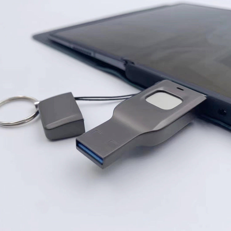 Disco USB con huella dactilar Seguridad de datos cifrados Computadora Teléfono celular Uso dual