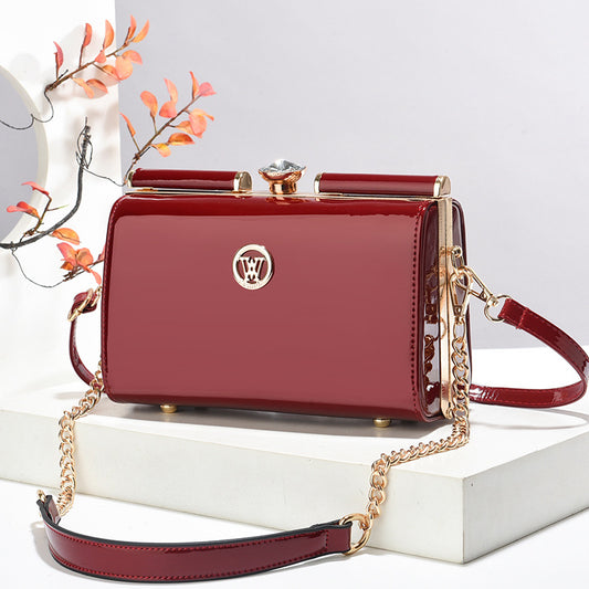 Bolso De Hombro Acolchado Con Forma De Diamante Moderno Y De Nicho Con Textura Premium