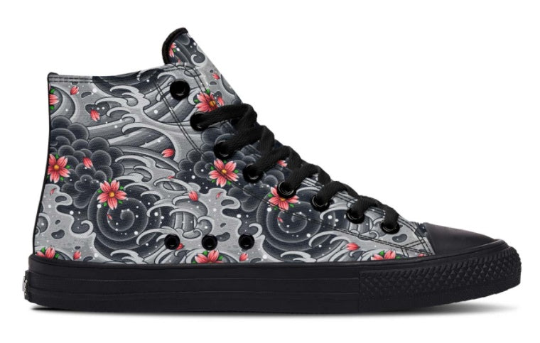 Zapatillas de lona altas estampadas para parejas