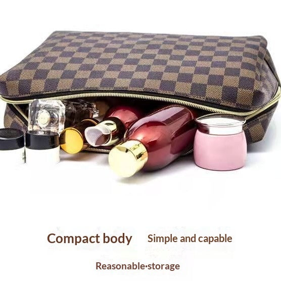 Bolsa de Aseo de Maquillaje de Gran Capacidad, Almacenamiento Impermeable Multifuncional