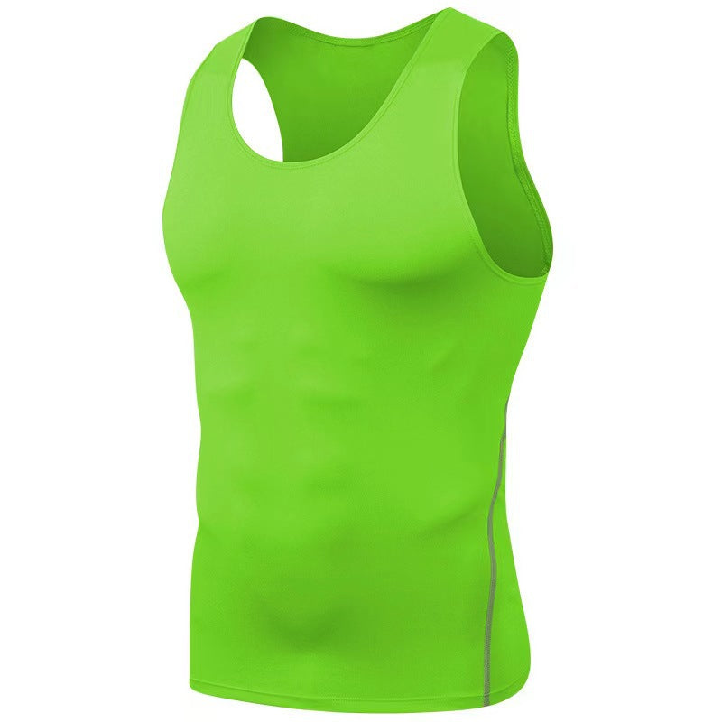 Camiseta sin mangas de alta elasticidad transpirable deportiva para baloncesto, correr, entrenar, absorbente de sudor, ropa de fitness