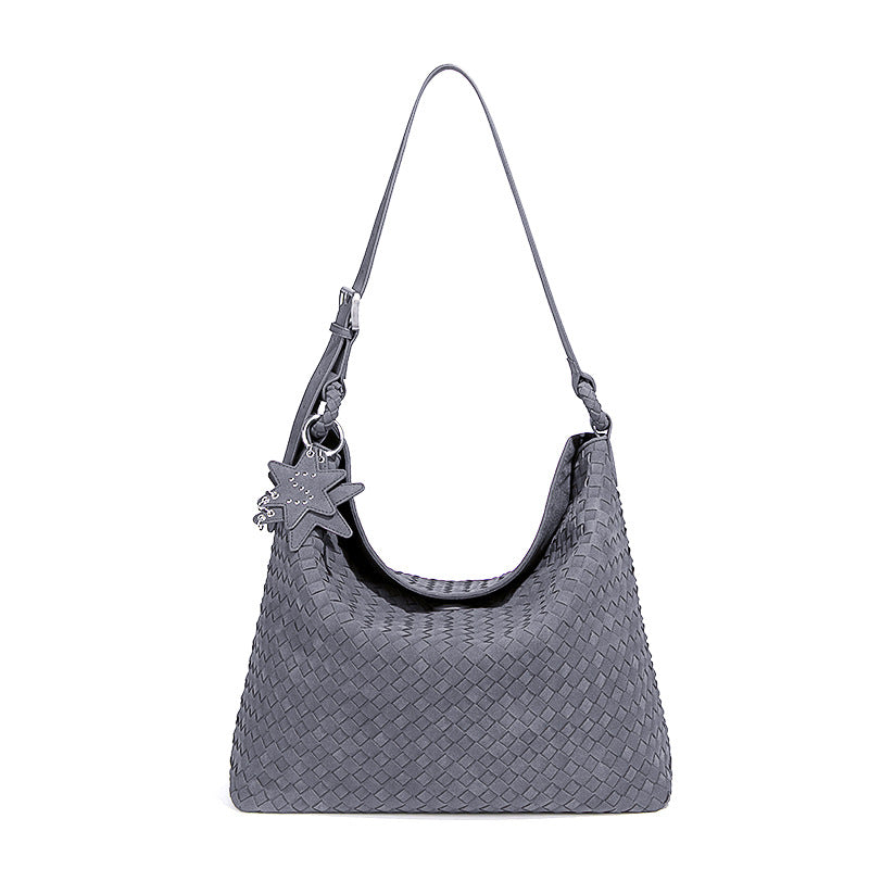 Bolso de mujer tejido a mano, estilo de hombro o axila