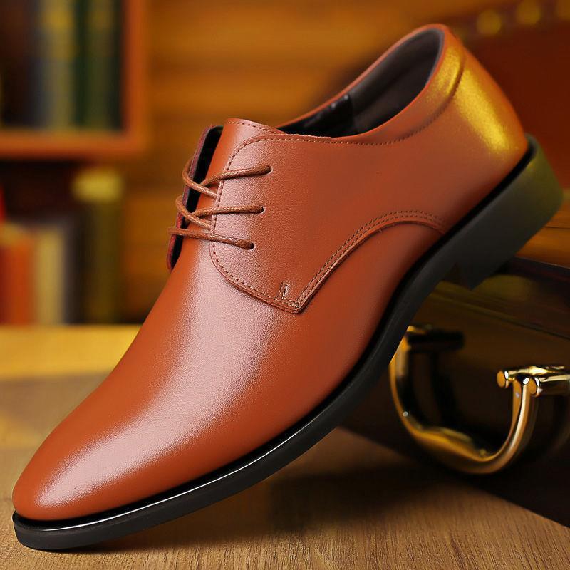 Zapatos de cuero de hombre, formales de negocios