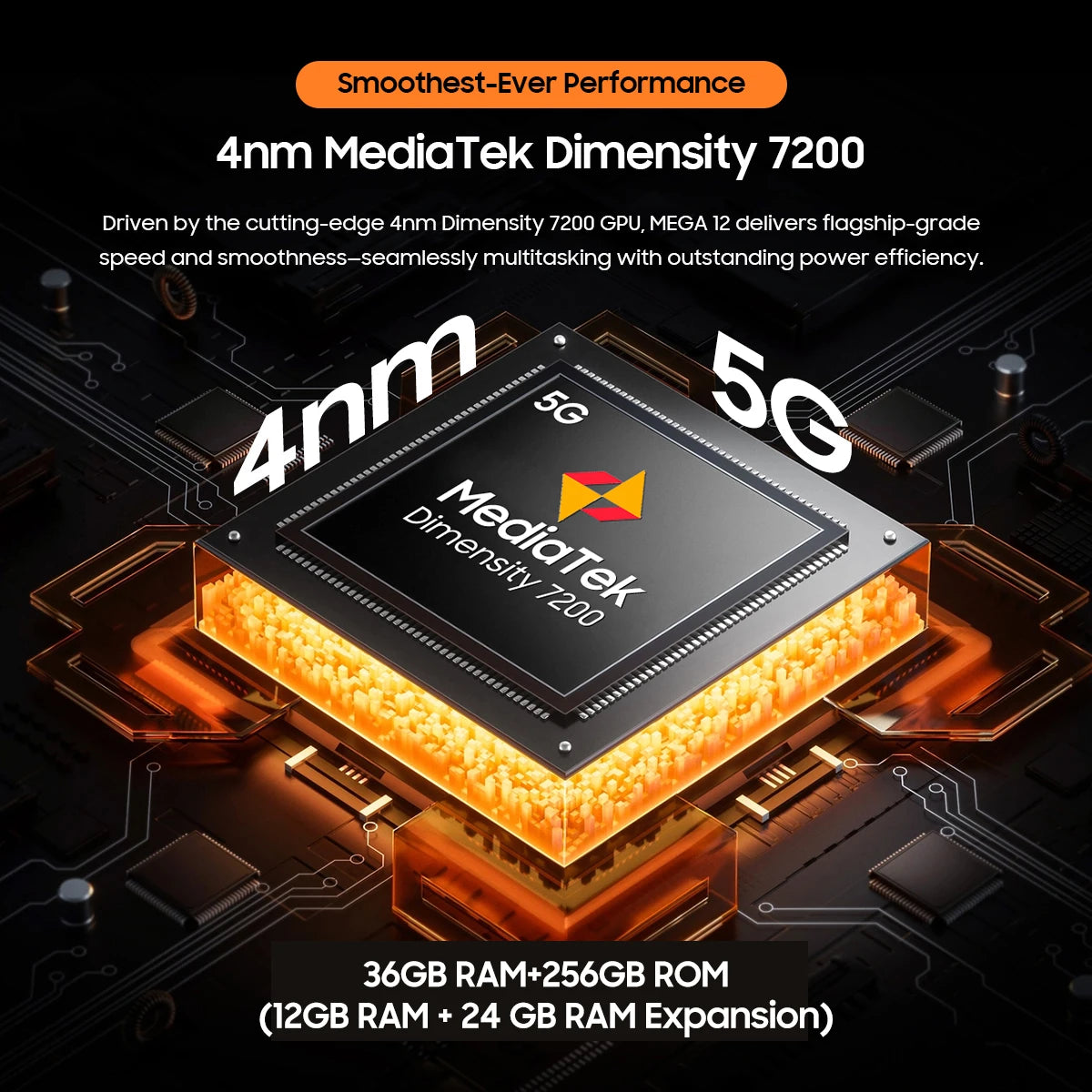 Blackview MEGA 12 Tablet Android 16 5G 12.2" 2.4K 120Hz Display Dimensity 7200 CPU IP69K Waterproof 50MP Cameras 10000mAh Pad PC