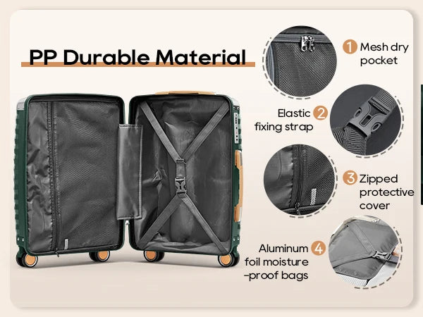 Joyway Carry on Luggage Airline Approved with Spinner Wheels, 20 Inch Lightweight Hard Shell Carry-on Suitcase with Tsa Lock