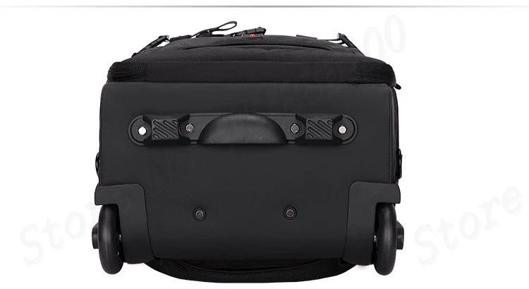 Multifunctional Rolling Camera Bag Double-shoulder Camera Bag Rolling Carry-on Suitcase Waterproof Video Camera Luggage