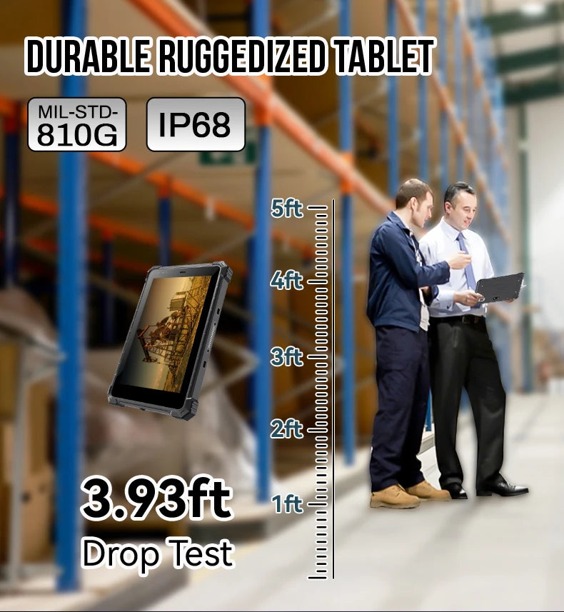CENAVA A10ST 10.1inch Rugged Tablet MTK6771 Android10 4G NFC WiFi BT IP68 Industrial Custom ID/UHF/2D Scanner Explosion Proof