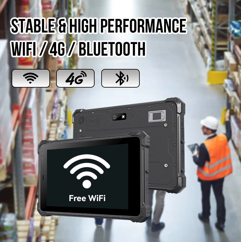 CENAVA A80ST 8inch Rugged Tablet MTK6771 Android10 10000mAh Battery IP68 Industrial Custom 5G/NFC/2D Scanner Explosion Proof