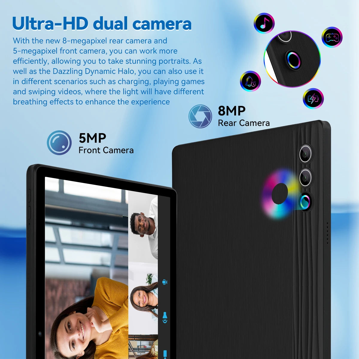 BUFO US Warehouse G9 11.45 Inch 2000*1200 HD Tablet PC Android 16 Widevine L1 for Prime Video Disney+ HBO 30GB(6GB+24GB Virtual) LPDDR5 UFS 128GB A733 Octa‑Core CPU 9660mAh Big Battery WiFi6 BT5.3 Gaming Tablet