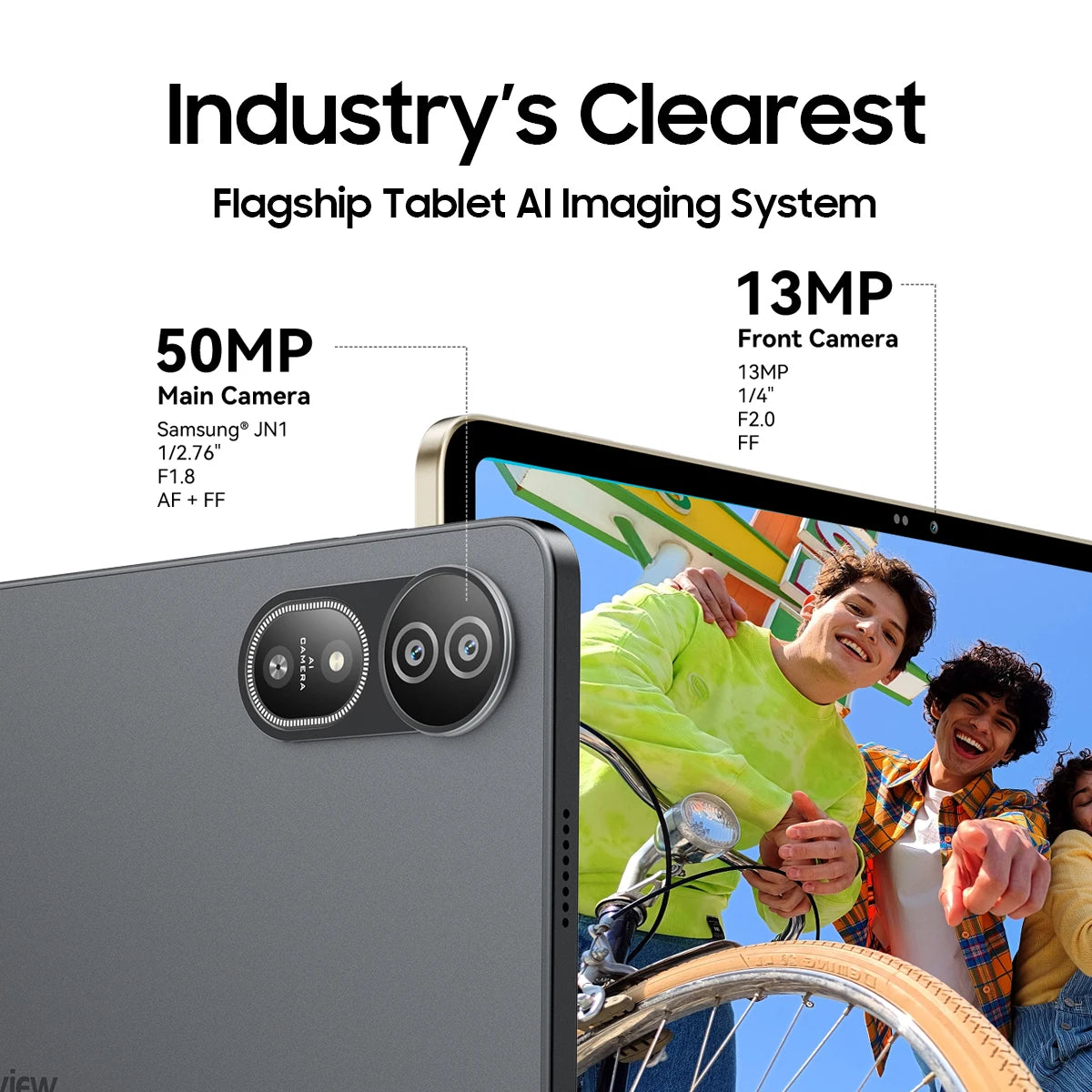 Blackview MEGA 12 Tablet Android 16 5G 12.2" 2.4K 120Hz Display Dimensity 7200 CPU IP69K Waterproof 50MP Cameras 10000mAh Pad PC