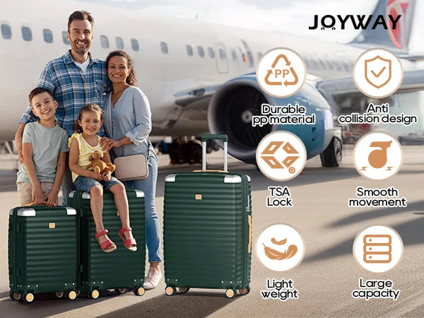 Joyway Carry on Luggage Airline Approved with Spinner Wheels, 20 Inch Lightweight Hard Shell Carry-on Suitcase with Tsa Lock