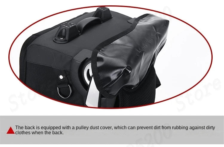 Multifunctional Rolling Camera Bag Double-shoulder Camera Bag Rolling Carry-on Suitcase Waterproof Video Camera Luggage