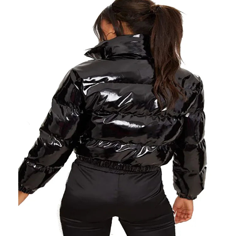 Winter Down Jacket Women 2025 White Color Cropped Puffer Jacket Parka Outwear Thick Bubble Coat Fashion Streetwear Plus Size