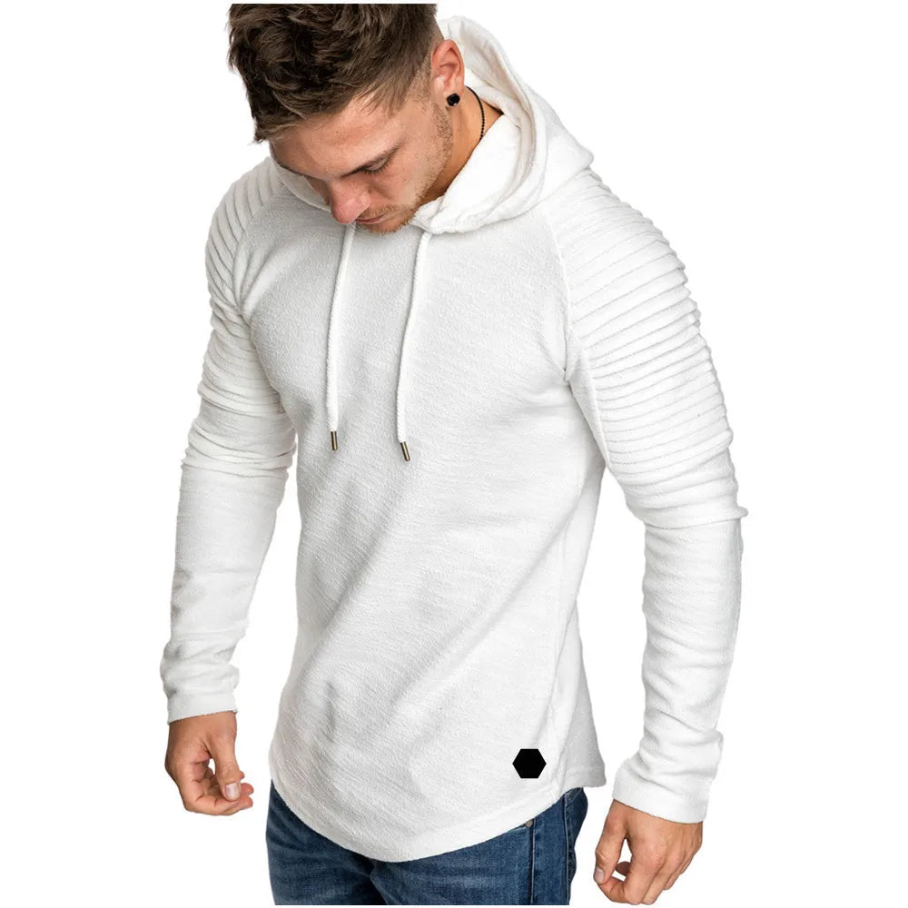 MRMT 2026 Brand New Hooded Sweatshirts Raglan Fringe Folds Long Sleeve Men Hoody Pullovers Clothing Man Hoodies Sweatshirts