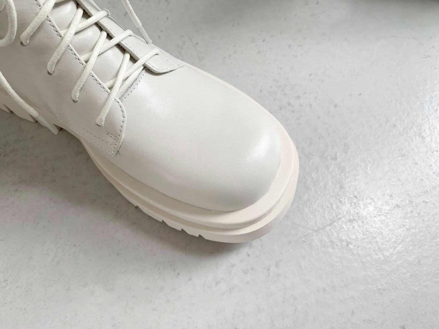 Krazing Pot Wool Winter Keep Warm Snow Boots Full Grain Leather Round Toe High Heels Sheep Fur Lace Up Plus Size Ankle Boots L05