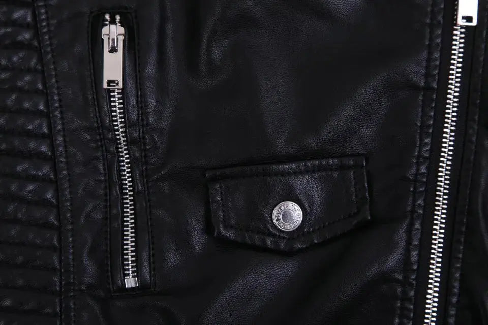 2026 Hot Fashion Women New Winter Warm Faux Leather Jackets with Fur Collar Belt Ladies Thick Black Moto & Biker Outerwear Coats