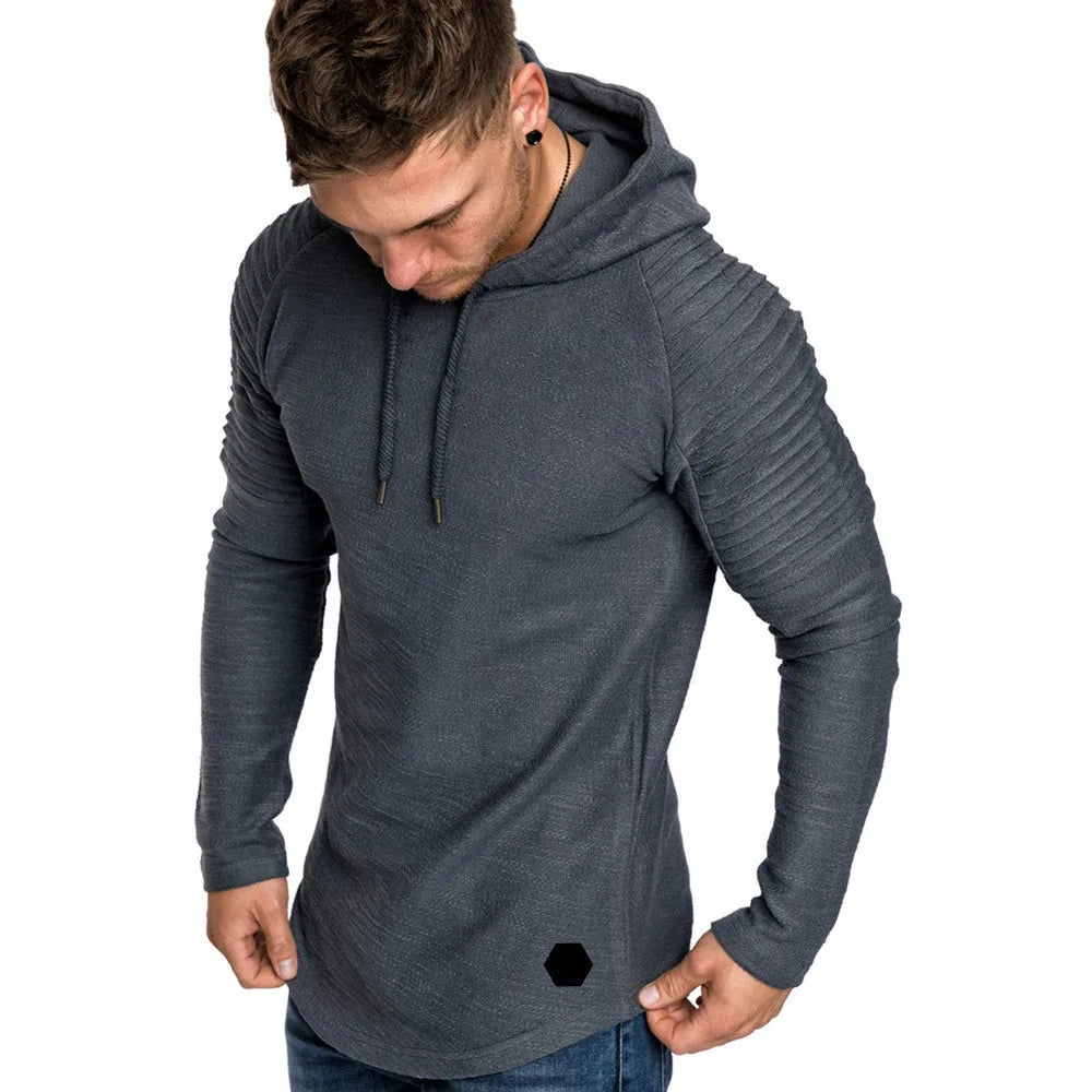 MRMT 2026 Brand New Hooded Sweatshirts Raglan Fringe Folds Long Sleeve Men Hoody Pullovers Clothing Man Hoodies Sweatshirts