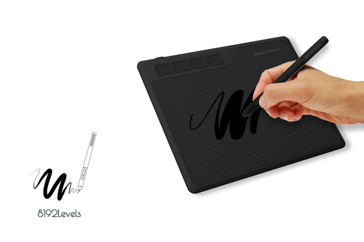 Gaomon S620 Digital Tablet 6.5x4 Inch Portable Thin Graphics Tablets for Drawing Playing OSU, Easy Android Phone Connection