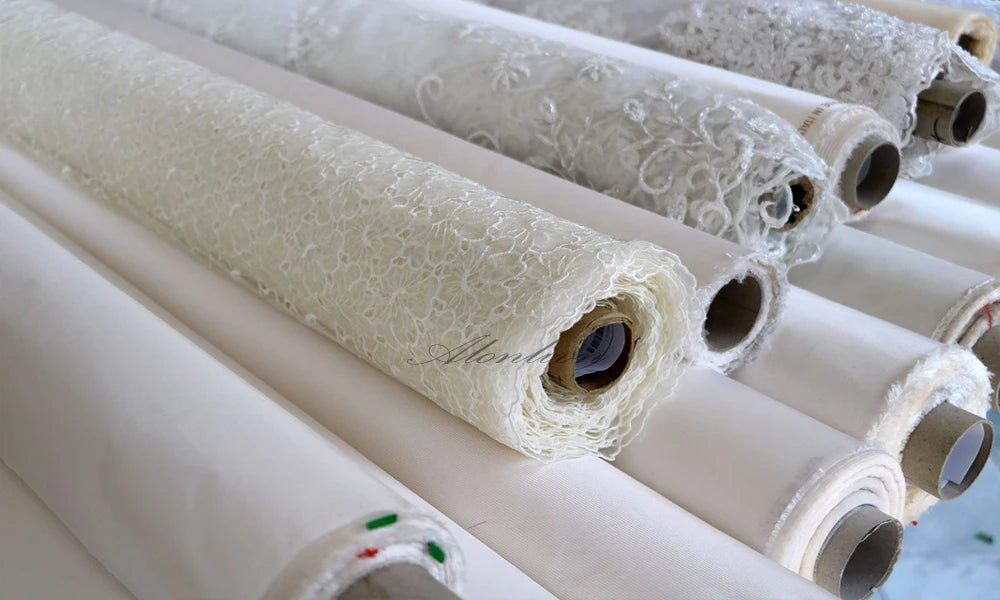 Alonlivn Customize Made Beauty Lace Fitted Beaded 2 In 1 Mermaid Wedding Gowns Trumpet Removable Train Bridal Gowns