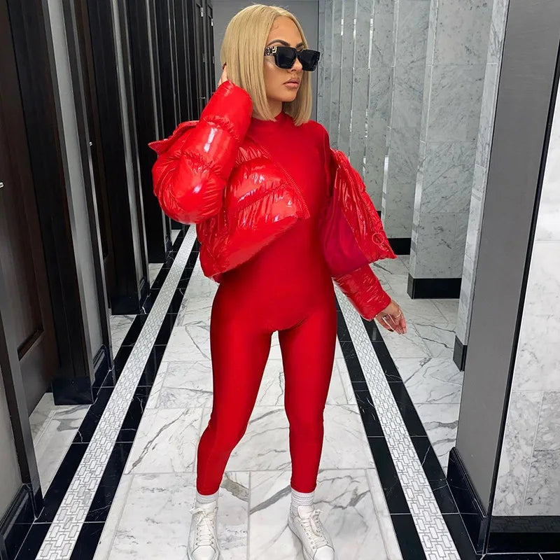 Winter Down Jacket Women 2025 White Color Cropped Puffer Jacket Parka Outwear Thick Bubble Coat Fashion Streetwear Plus Size