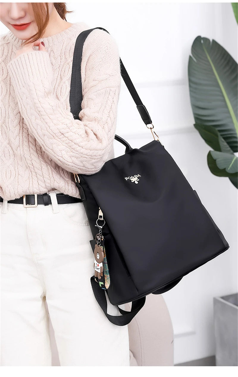 NEW Fashion Anti Theft Women Backpack Durable Fabric Oxford School Bag Pretty Style Girls School Backpack Female Travel Backpack