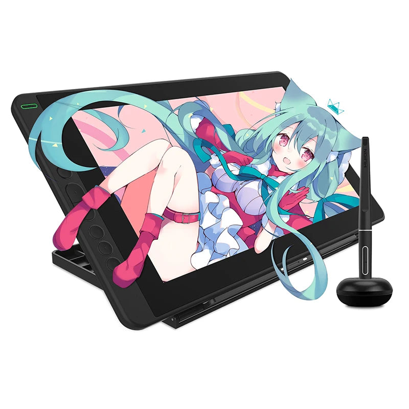 HUION Kamvas 13 Graphic Tablet Monitor 120%sRGB Battery-Free Pen Display Drawing Monitor 8192 Levels Pen with Express Keys Gamut