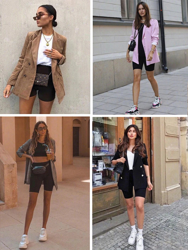 Summer Women Mini Shorts Y2k Korean Fashion Biker Shorts For Female High Waist Sexy Skinny Sports Cycling Shorts Slim Bottoms
