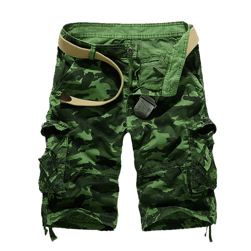 Casual Shorts Mens Camouflage Mens Cargo Shorts Outwear Summer Hot Sale Quality Cotton Brand Clothing Male Sweatpants Military